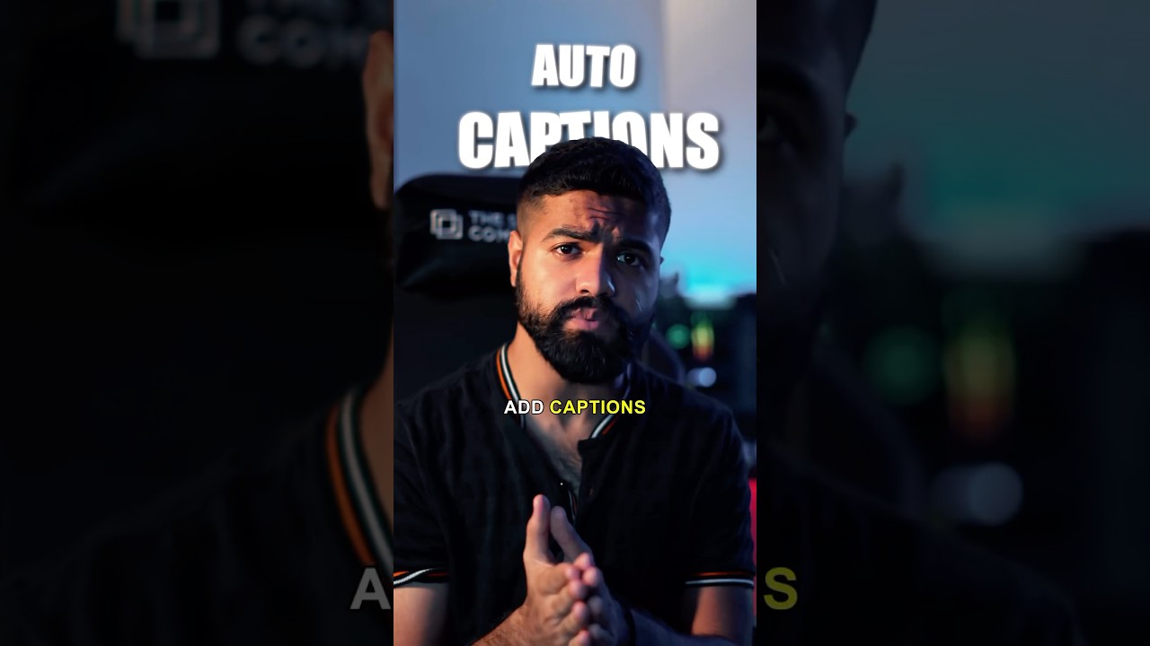 Auto Captions in Premiere Pro #shorts