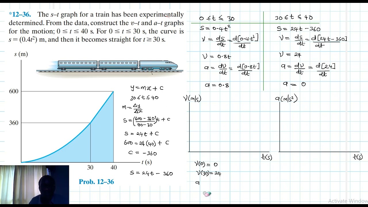 12&ndash;36 Kinematics of a Particle (Chapter 12: Hibbeler Dynamics) Benam Academy
