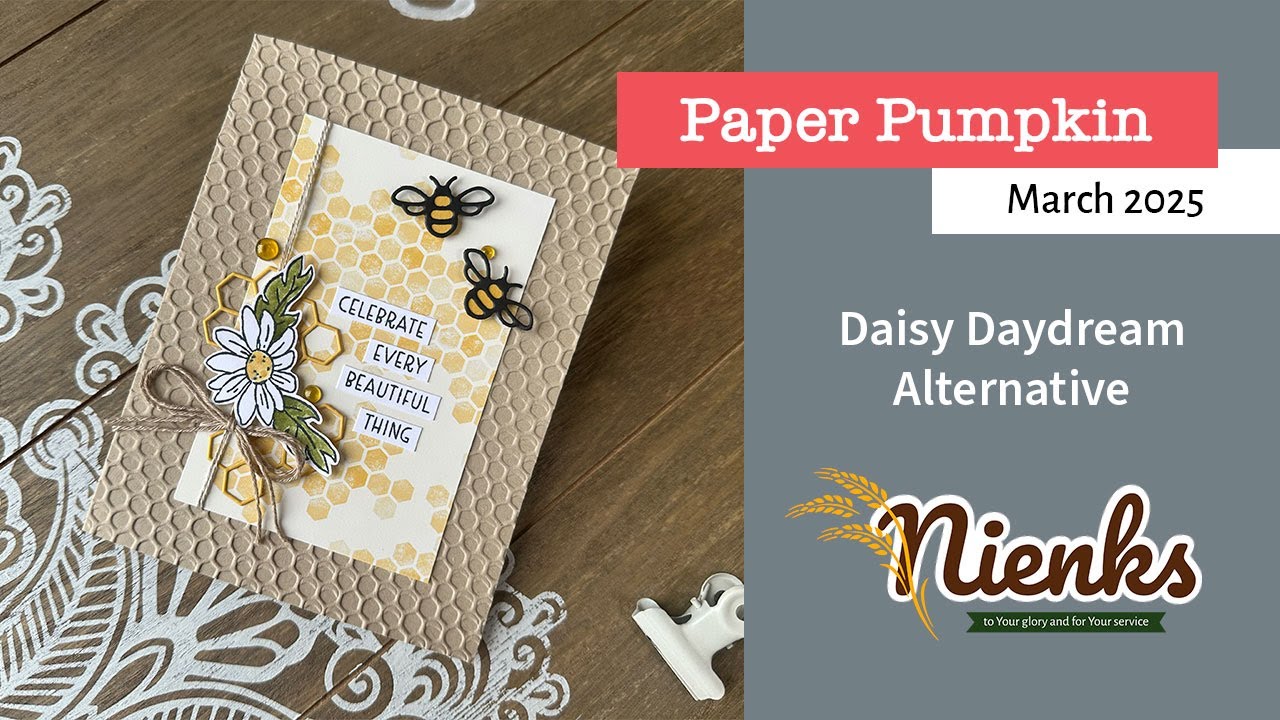 Alternative card with the Daisy Daydream March 2025 Paper Pumpkin by Stampin' up! | Nienks