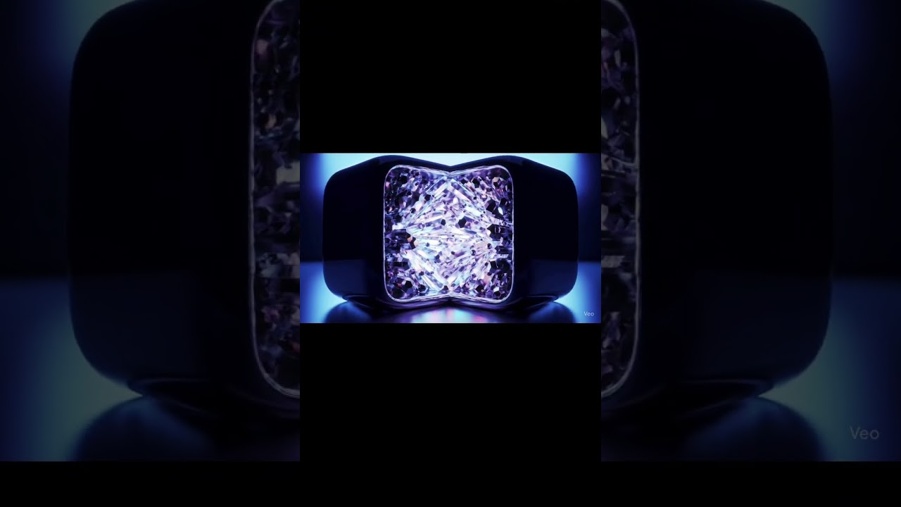 Inside the Chrome Cube: Crystal Perfection Revealed 💎✨|#shorts #aiart