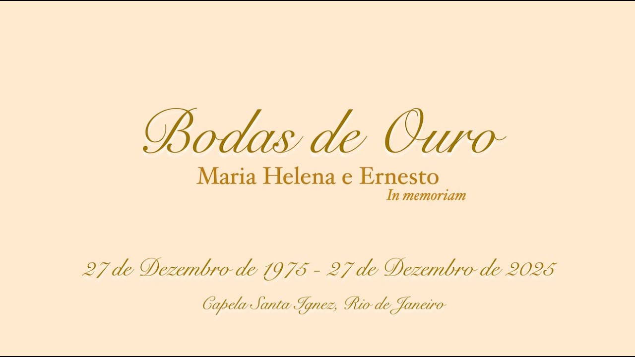 Bodas de Ouro - Maria Helena e Ernesto