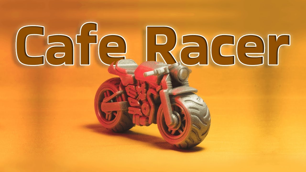 3d Printed Cafe Racer Motorcycle
