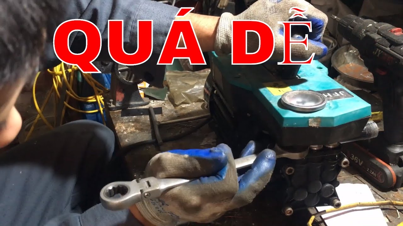SỬA MÁY RỬA XE MINI GIA ĐÌNH | BÀI 1 BỆNH YẾU NƯỚC | ĐIỆN MÁY CAO HIẾU