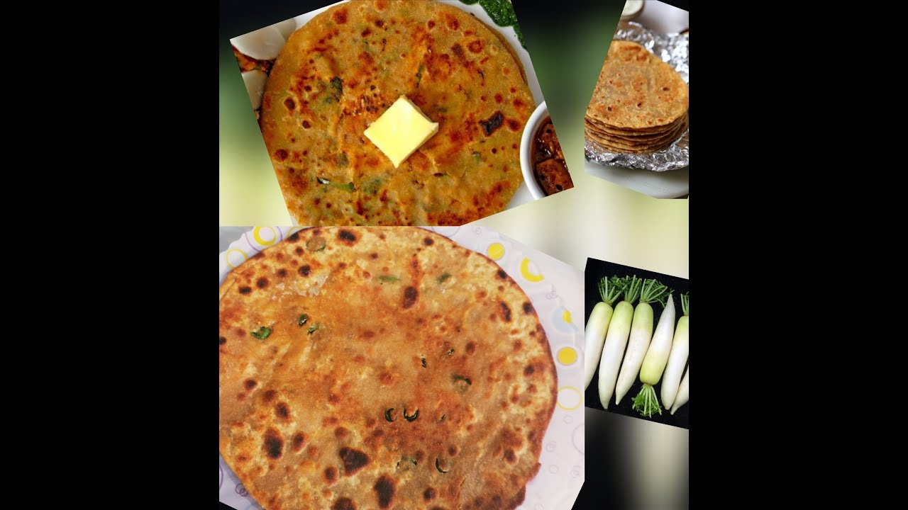Mooli ka paratha 2 ways