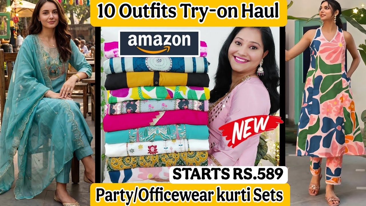 Amazon Must Have Officewear Cotton Kurti Sets🌸Amazon Shopping Haul✨️Amazon Sale Haul🌸Amazon  haul