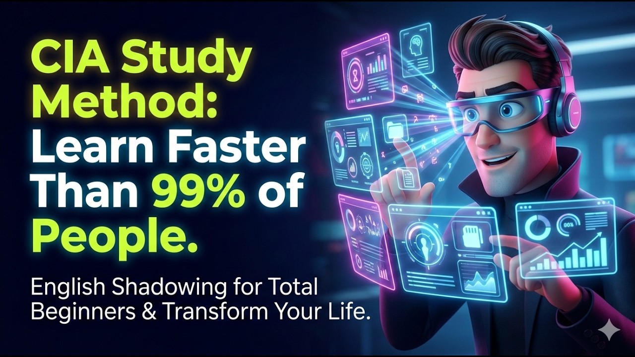 CIA Study Method Learn Faster Than 99% of People || English Shadowing for Total Beginners