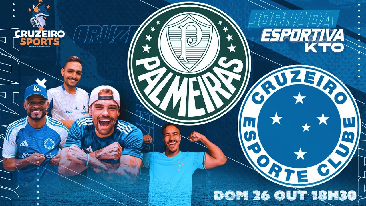 🔴 PALMEIRAS X CRUZEIRO | 30&ordf; RODADA BRASILEIRO | JORNADA ESPORTIVA KTO CRUZEIRO SPORTS | AO VIVO