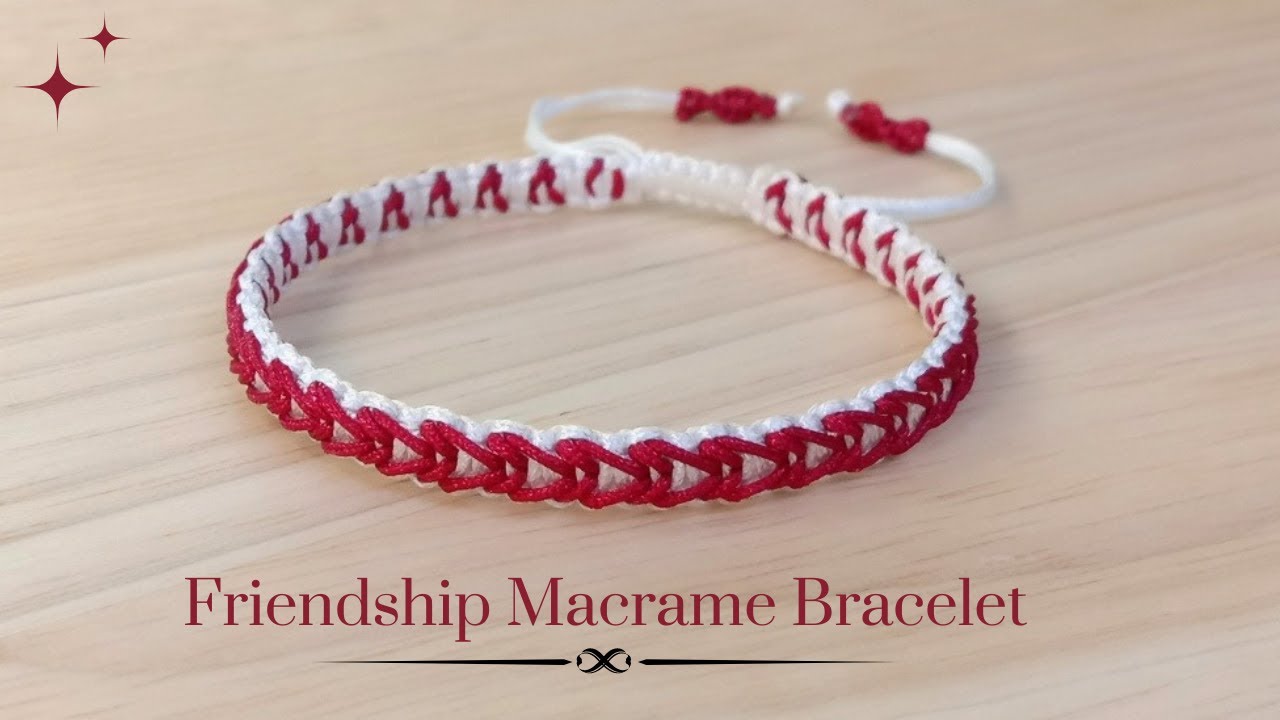 SIMPLE TWO COLORS FRIENDSHIP MACRAME BRACELET