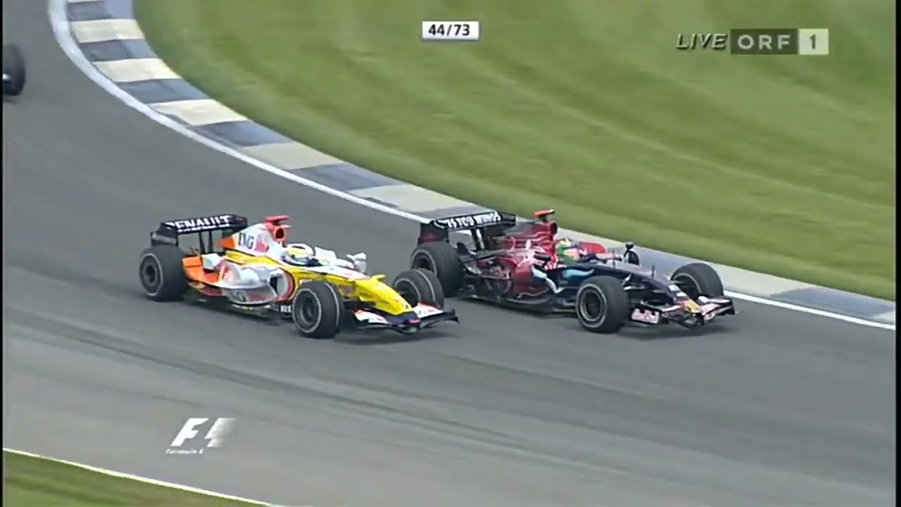 F1 – Giancarlo Fisichella's overtaking show (natural sound) – USA 2007