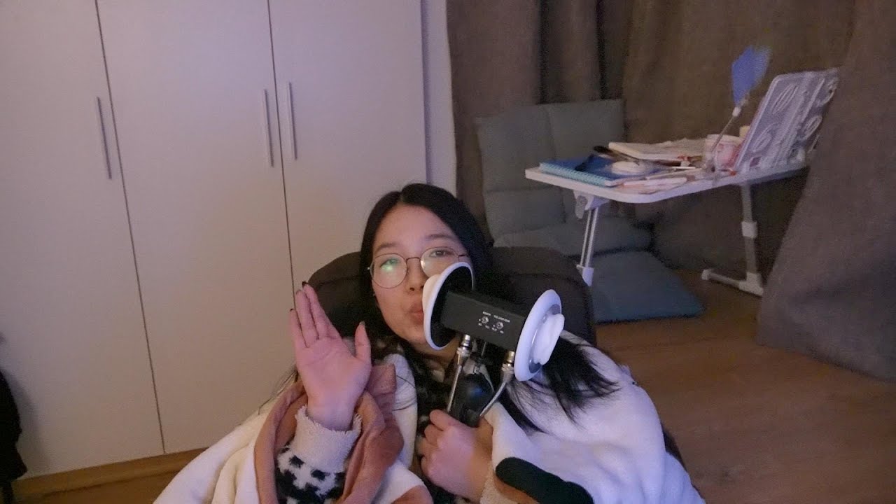ASMR ear licking and mouth sound