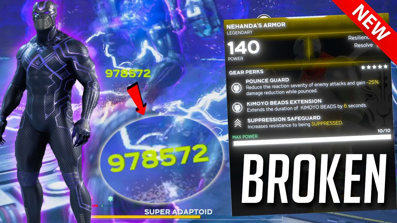 Marvel's Avengers | THIS GEAR MAKES BLACK PANTHER DO GODLY DAMAGE !!! - GET IT BEFORE IT'S FIXED !!!