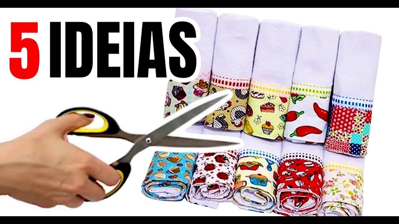 Pano de Prato - 5 Ideias Incríveis para Fazer, Decorar e Vender