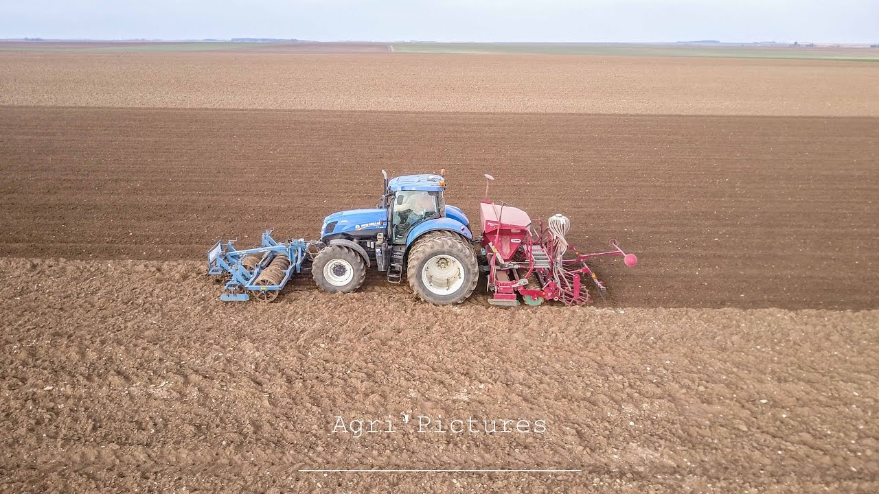 Semis d'orge de Printemps avec l'ETA Thomin