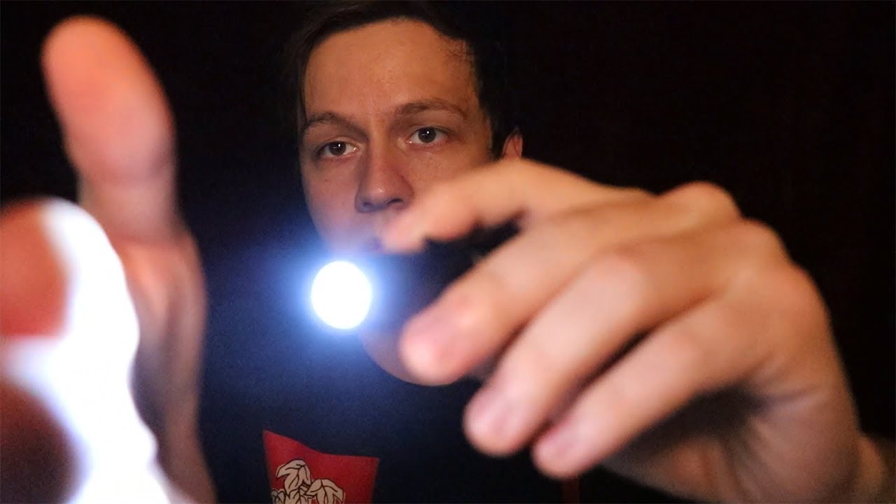 Bright Flashlight & Hand Movements | ASMR