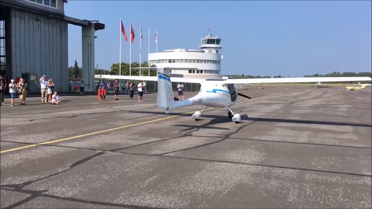 Sahkolentokone Pipistrel Alpha Electro ensilento