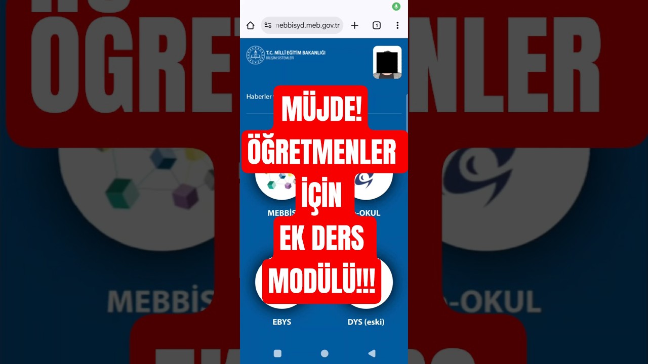 MEBBİS'te Devrim! Yeni Ek Ders Mod&uuml;l&uuml; Nasıl Kullanılır? (&Ouml;ğretmen Rehberi 2025)
