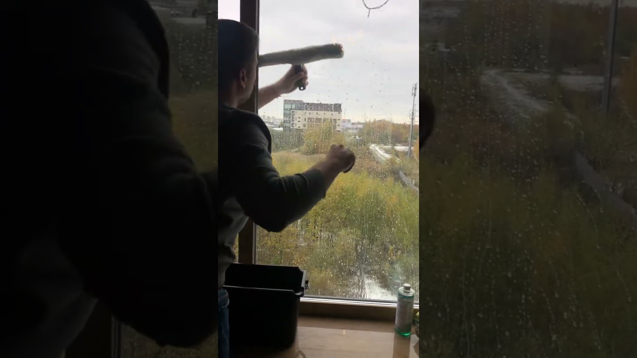 Как легко помыть стекло, обработанное полимером ClearShield