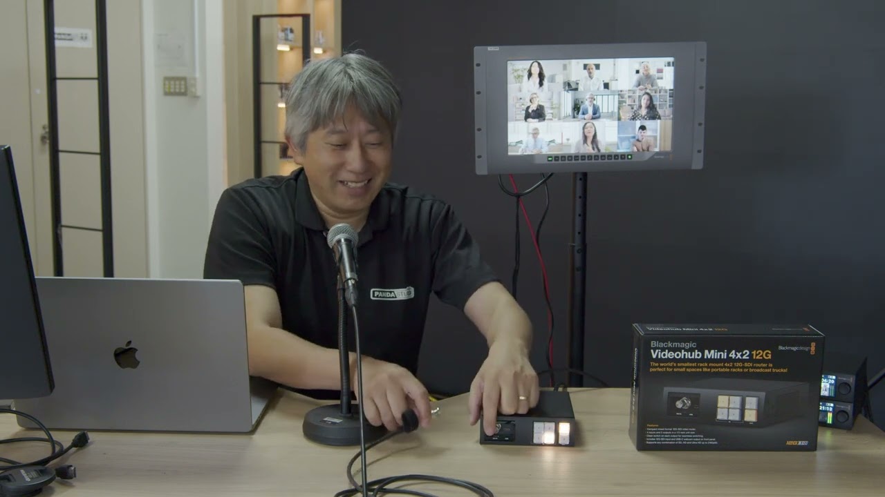 Blackmagic Videohub Mini 4x2 12G　を使ってみた。