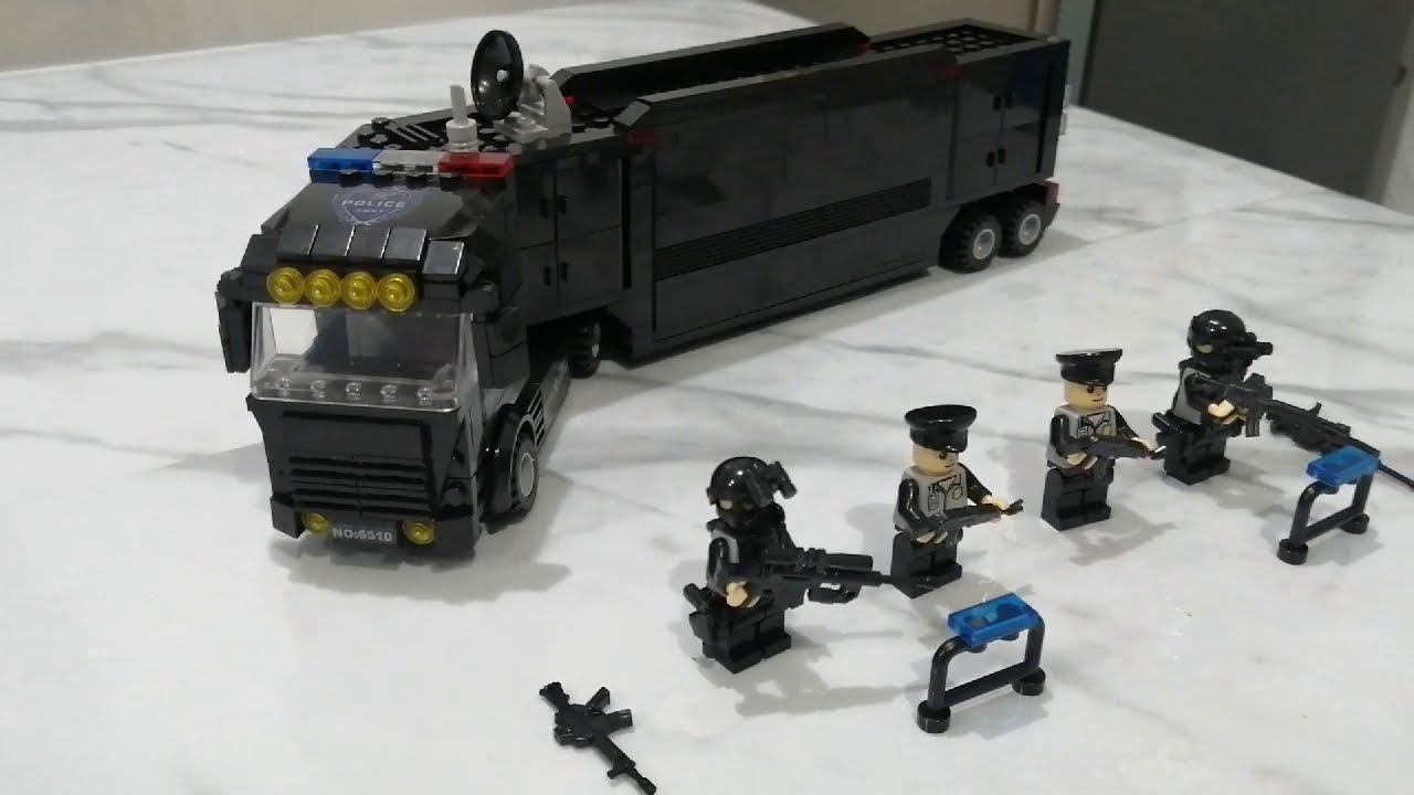 HSANHE 6510 LEGO COMPATIBLE BRICK SWAT TRUCK #PTVC