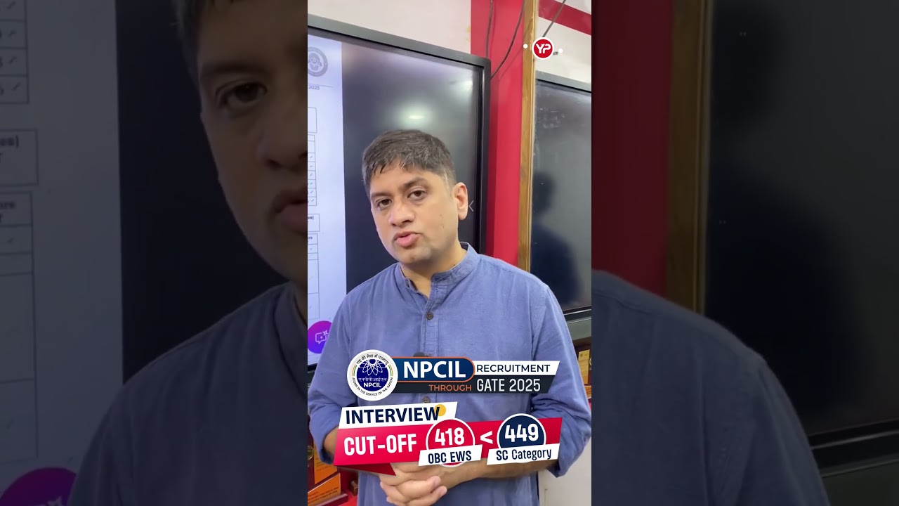 New trend, NPCIL EWS cut off less than SC through GATE | 100% selection on Interview marks