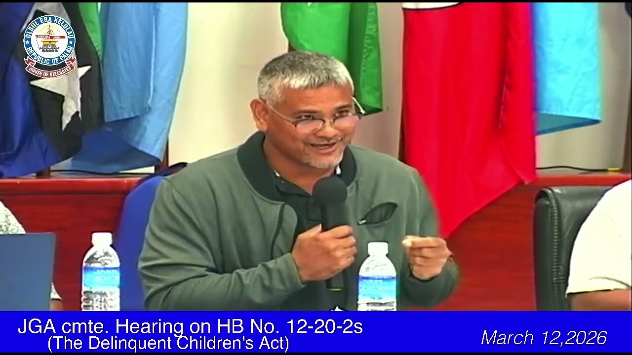JGA Committee Hearing Re: HB No.12-20-2S(The Delinquent Children's Act) | 3/12/26