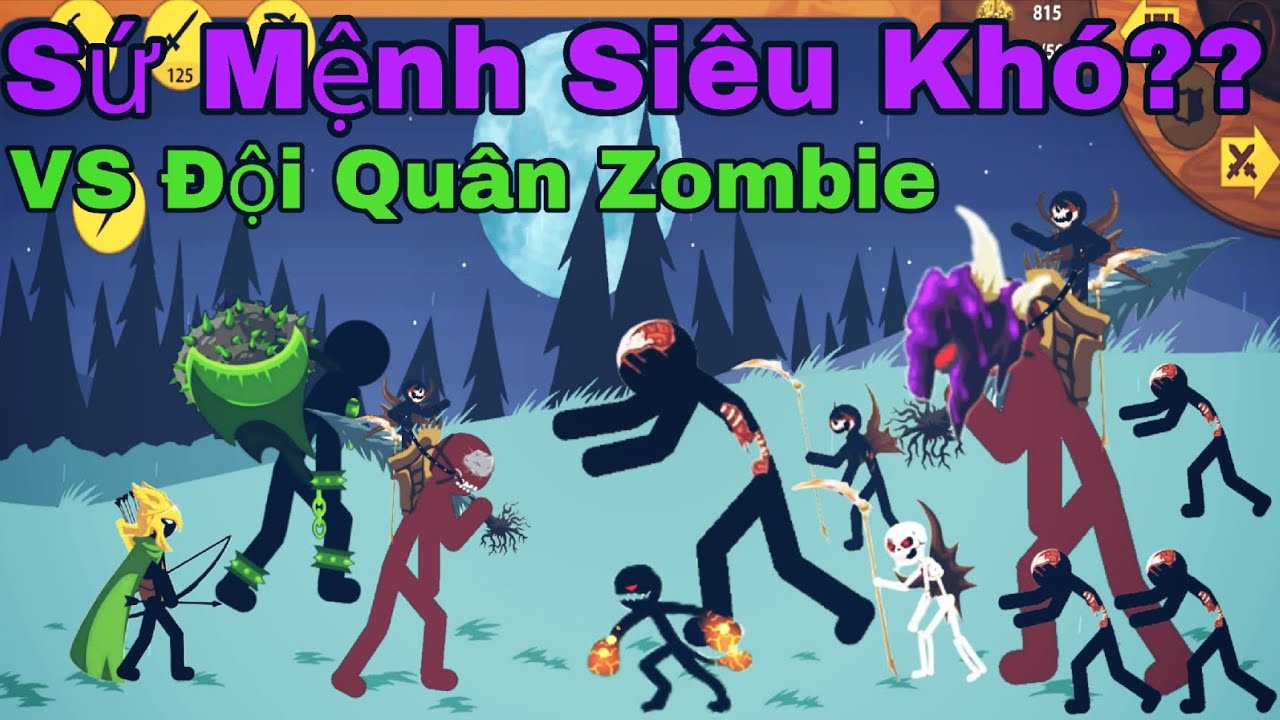 Đối Đầu Với Đội Quân Zombie Boss Trong Sứ Mệnh Siêu Khó Của Stick War Legacy 🤯😈