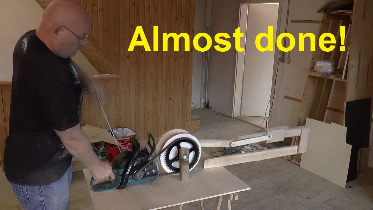 Chainsaw Powered Machine Gun Build Days 1 + 2 (First shot!)