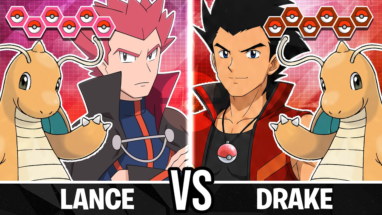 Lance vs Drake - Pokemon Battle