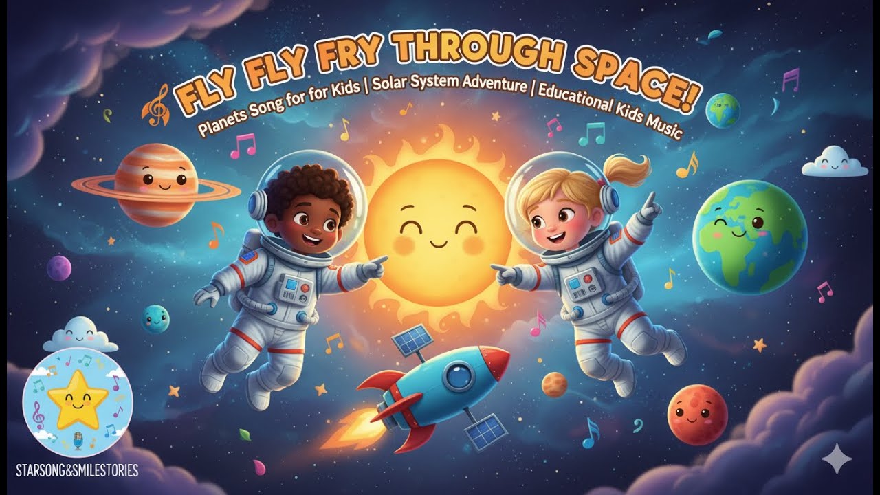 🚀 Fly Fly Fly Through Space! 🌍 Planets Song for Kids |Solar System Adventure |Educational Kids Music