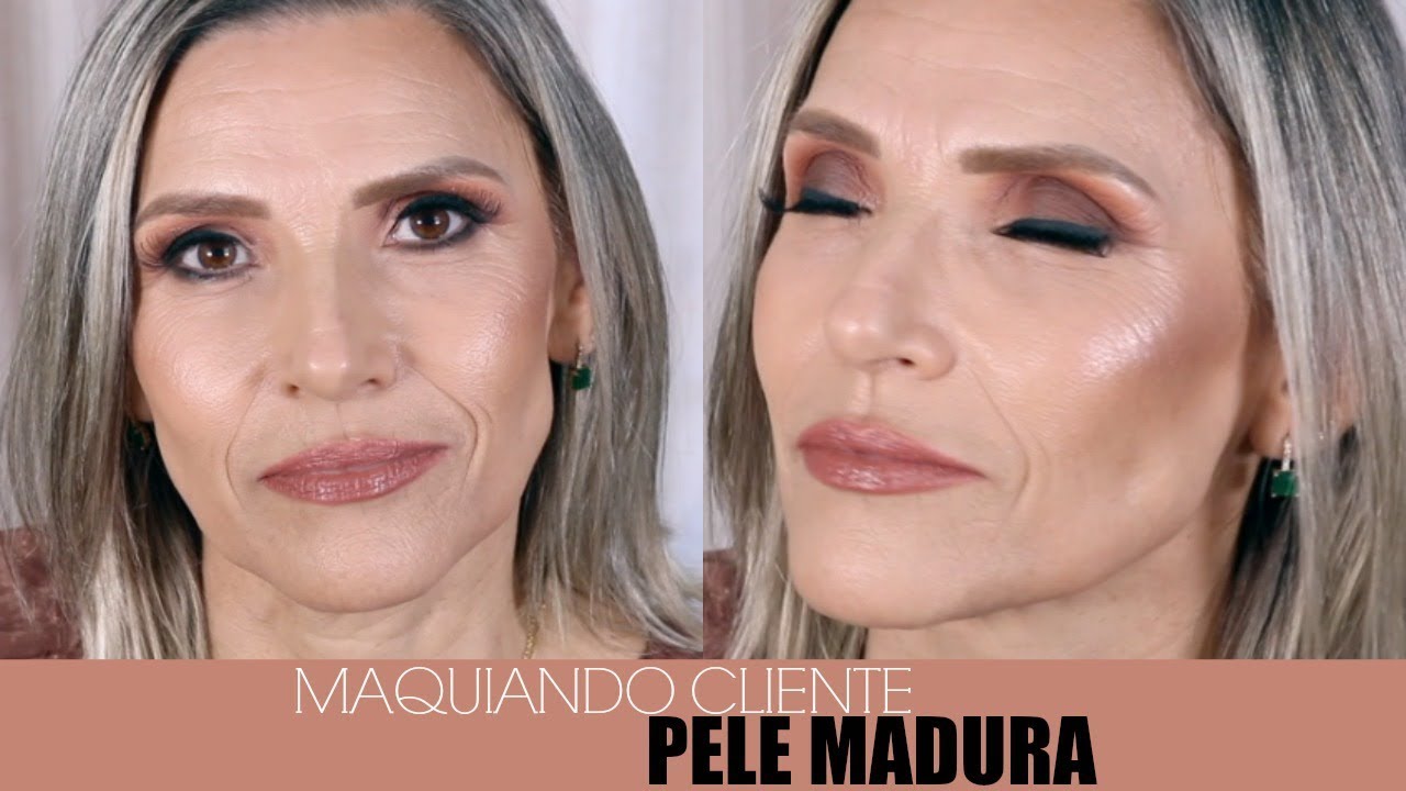 MAQUIANDO CLIENTE PELE MADURA, ESFUMADO OPACO | Amanda Pastore