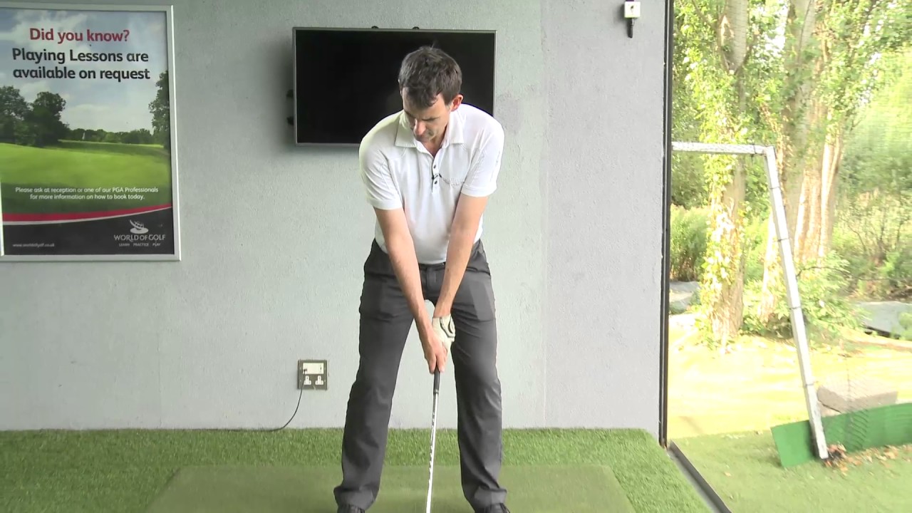 Half swing drill in golf