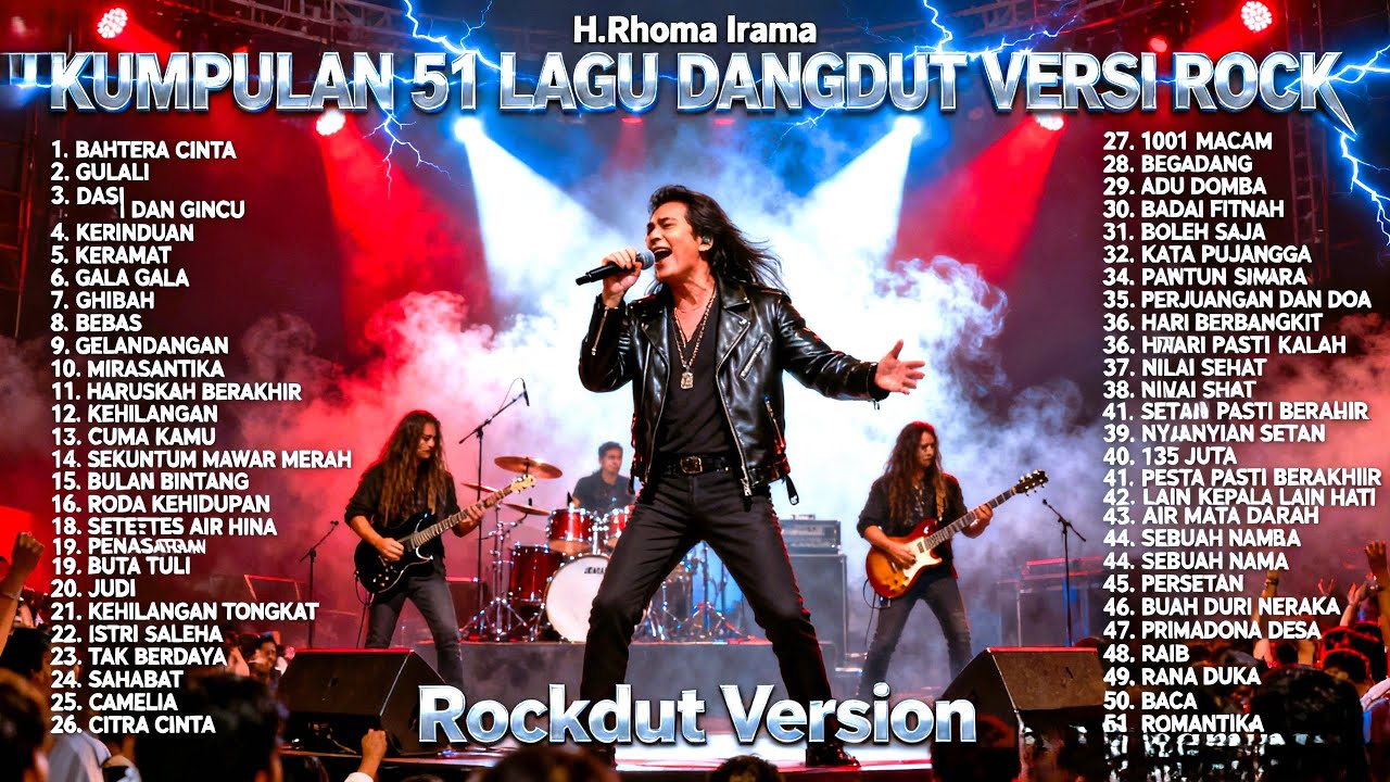 Kumpulan 51 Lagu Dangdut H. Rhoma Irama Versi Rock Metal | Rockdut Version Full Album Terbaik