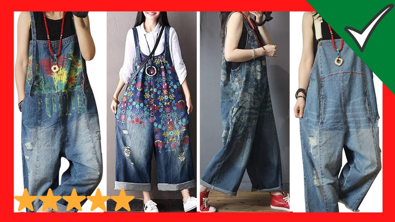 ☮ Overoles para mujer tipo Mono holgados casi hippie | Tendencia 2021