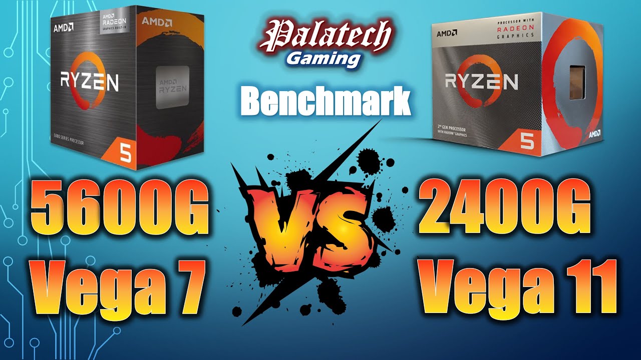 R5 5600G (Vega 7) Vs R5 2400G (Vega 11) | AMD APU Comparison | Benchmark - Gaming Test