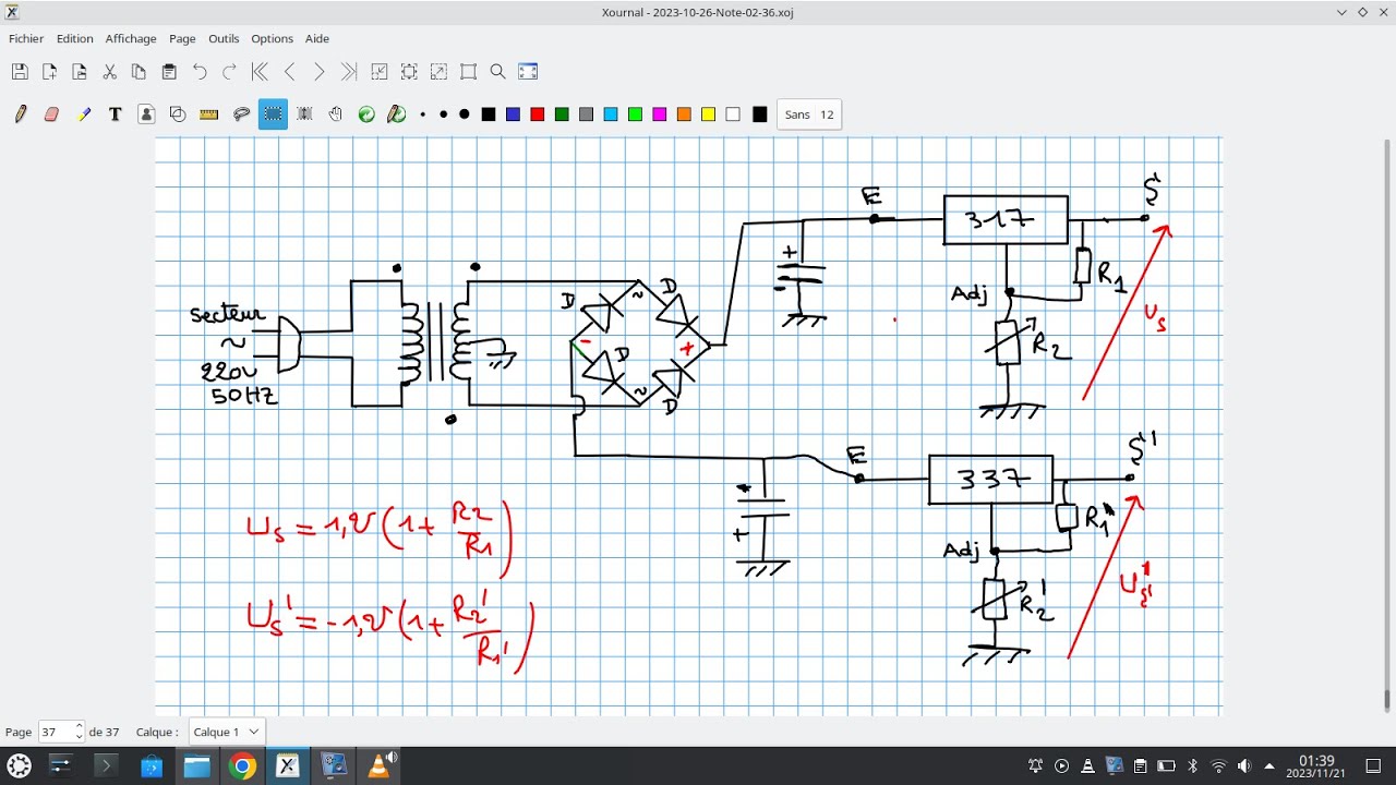 EP14# Alimentation stabilis&eacute;e variable sym&eacute;trique