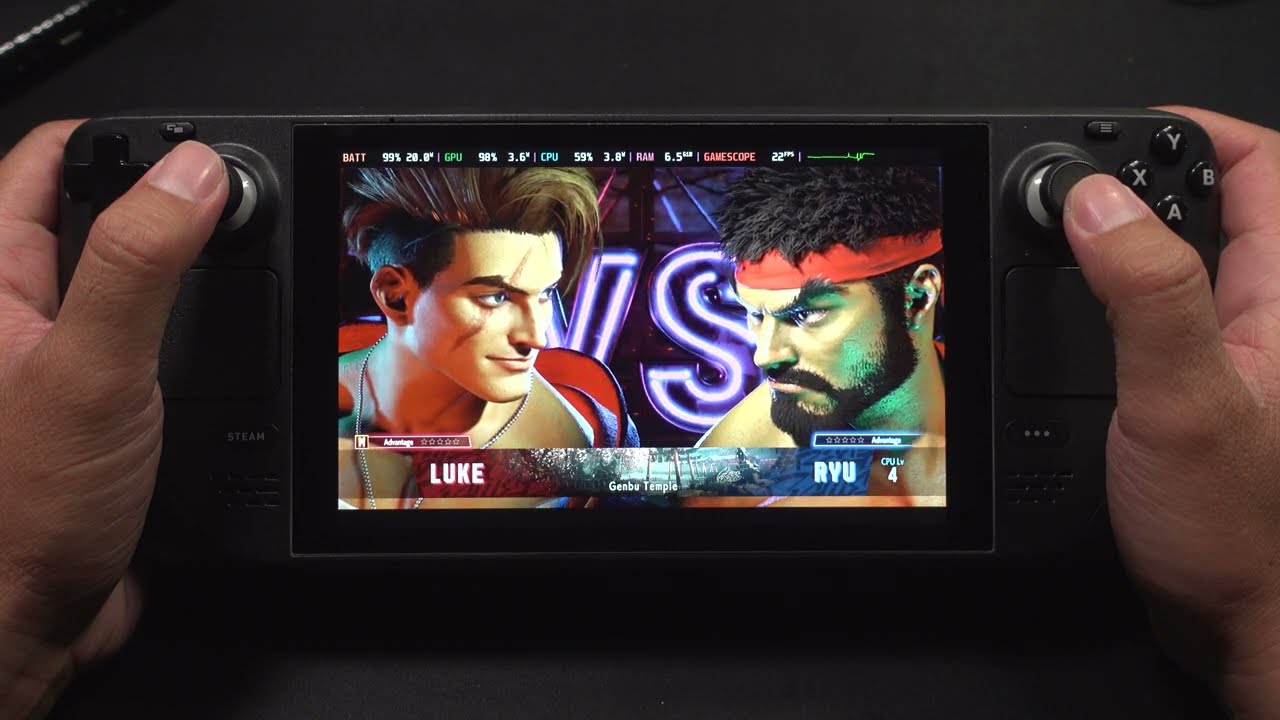 Street Fighter 6 Gameplay Demo Steam Deck