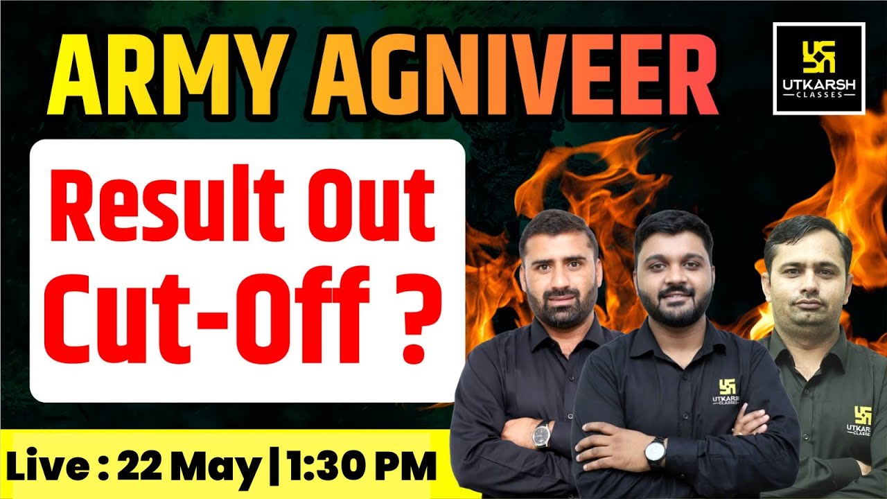 Army Result Out ।Army Agniveer 2023 Result । Cut&ndash;off ? Complete Information। Utkarsh Defence academy