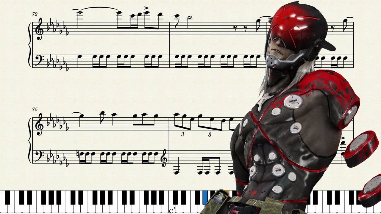 The Stains of Time Piano Music Sheet (Metal Gear Rising: Revengeance)
