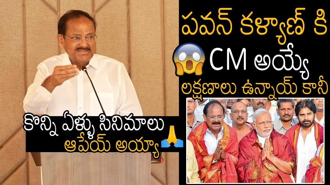 పవన్ కళ్యాణ్ సినిమాలు ఆపేయ్ అయ్యా😱 Venkaiah Naidu Give Advice To Deputy CM Pawan Kalyan | TF