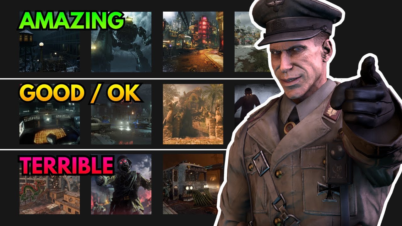 RANKING ALL THE COD ZOMBIES MAPS - TIER LIST (TREYARCH ONLY)