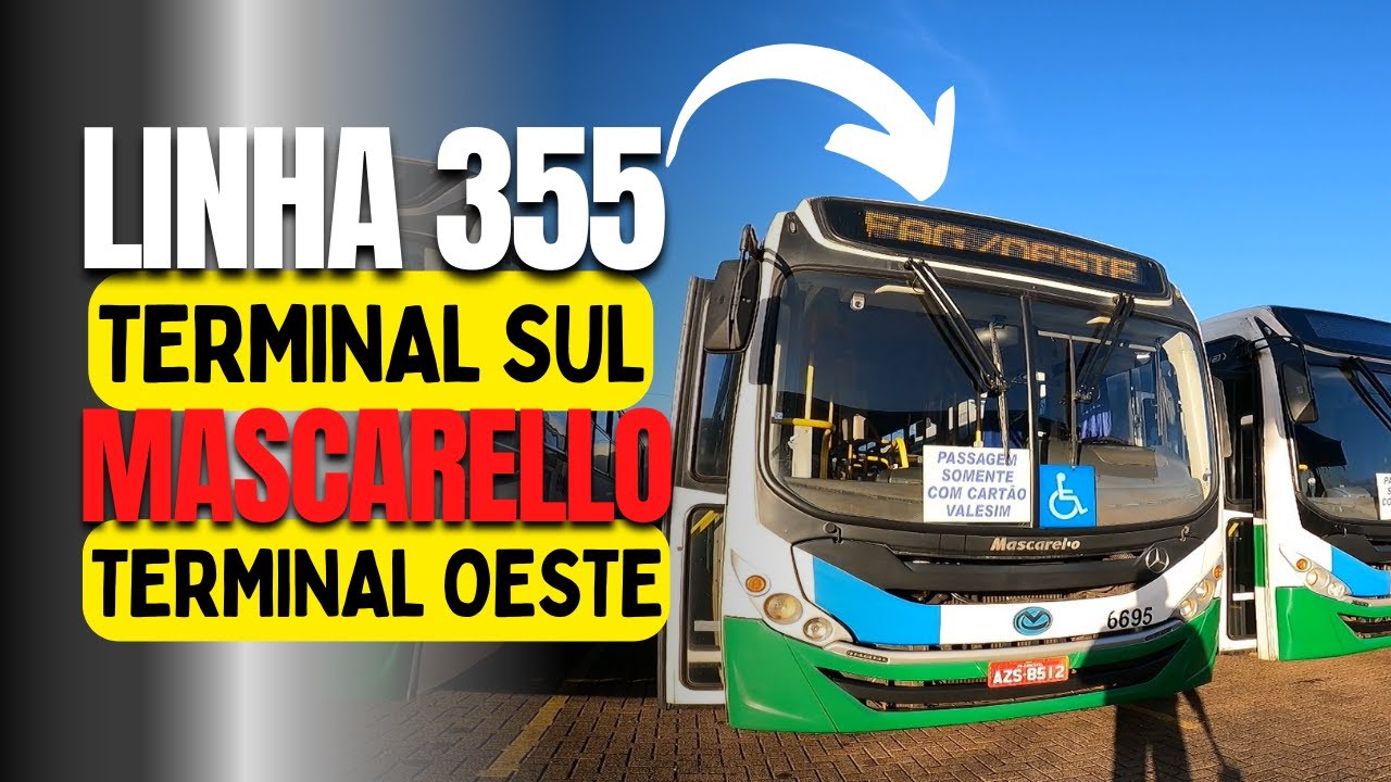 linha 355 - Sul = Oeste = FAG (carro 6695)