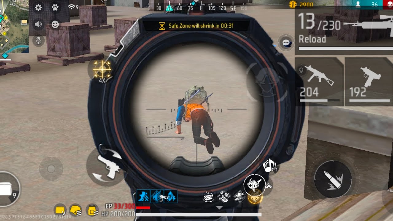 Solo vs squad my gameplay video #freefire 