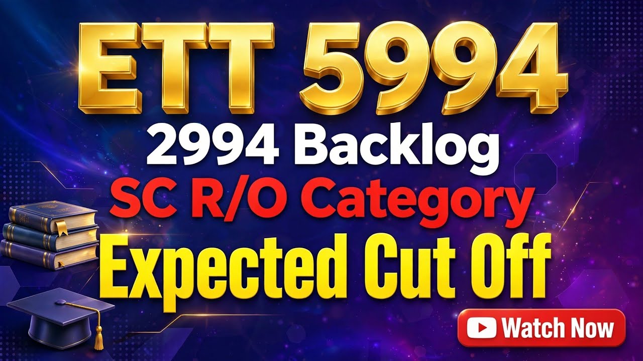 ETT 5994/ 2994 Backlog Update/ SC R/O Expected Cut-Off/