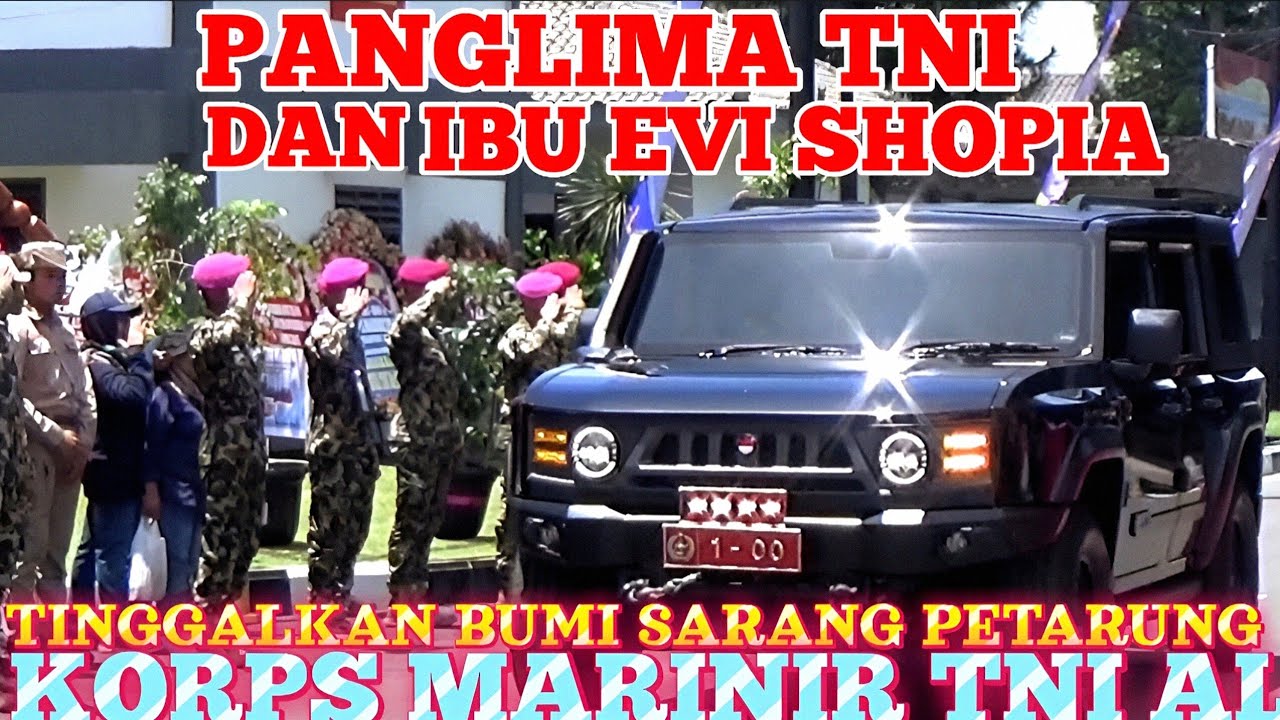 Moment Panglima TNI Dan Ibu Evi Shopia Agus Subiyanto Meninggalkan Bumi Marinir Cilandak