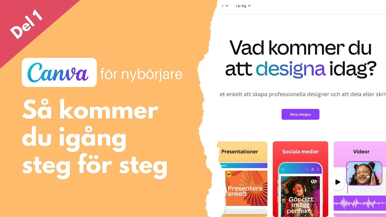 Kom igång med Canva: Canva för nybörjare (Del 1)