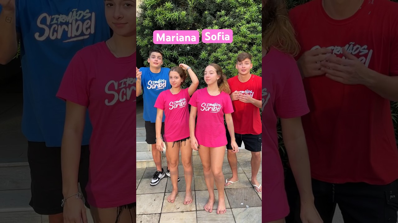 VOC&Ecirc;S SABEM QUEM &Eacute; QUEM DAS NOSSAS IRM&Atilde;S ? &bull; irm&atilde;os scribel &bull; #shorts