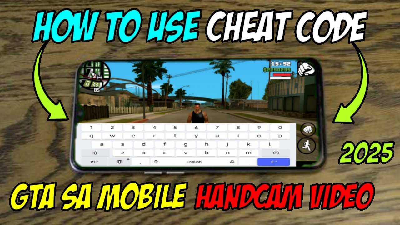 Как использовать чит-код Gta Sa на мобильном устройстве Android Handcam Видео