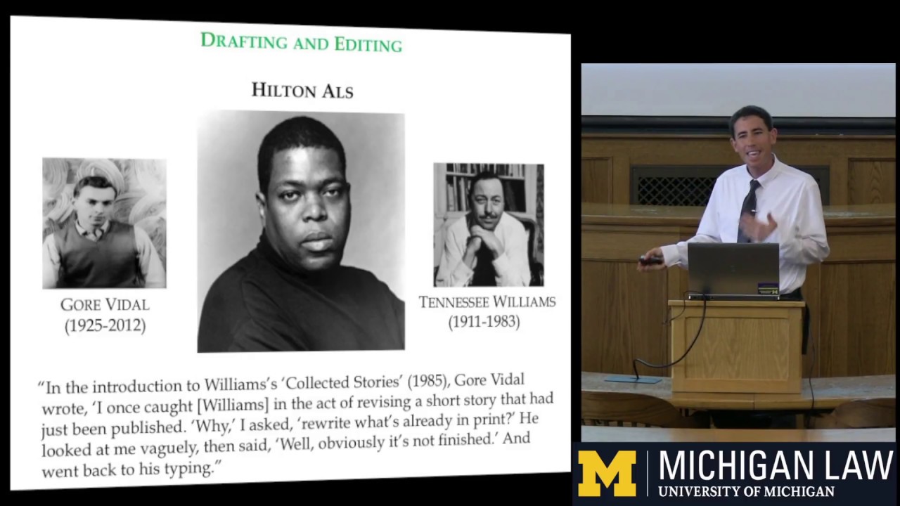 Drafting and Editing: Hilton Als, Gore Vidal, and Tennessee Williams