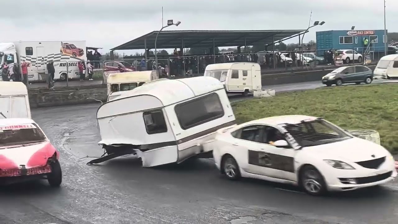 Caravan Destruction Derby Highlights Nutts Corner 5/1/25