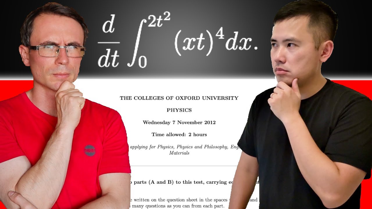 When a mathematician sees an integral on an Oxford Physics test ft @blackpenredpen​